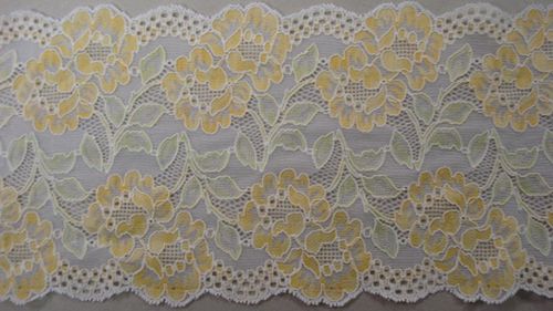 Knitted lace yellow