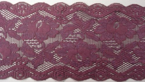 Knitted lace eggplant