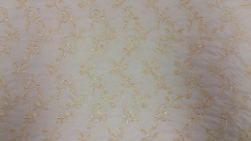 Lycra middle beige with real embroidered lycra