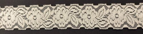 Elastic lace small 156 White