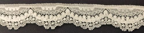 Elastic lace small 159 White
