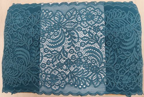 Knitted lace 144 Green turquoises