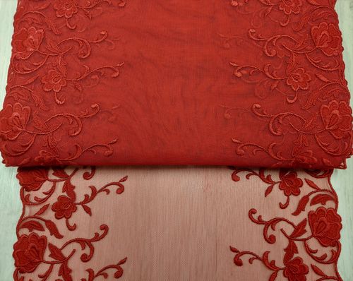 Tulle lace 56 Brick Red