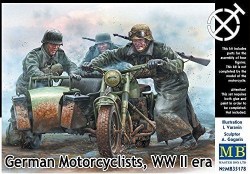 Masterbox 35178 German Motorcyclist, WWII Era 1/35