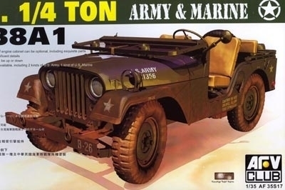AFV 35S17 U.S. 1/4 Ton M38A1 Army &amp; Marine 1:35
