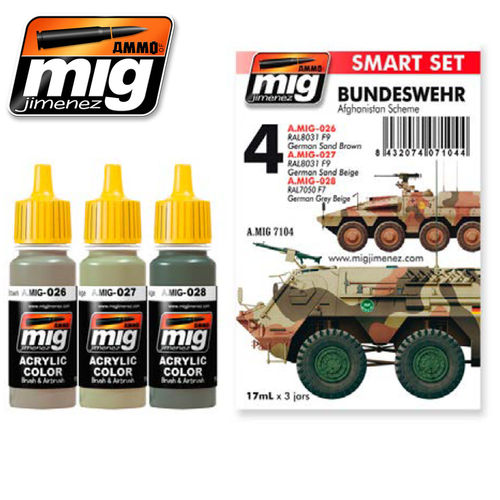 MIG 7104 Bundeswehr Afghanistan Scheme 3 stuks