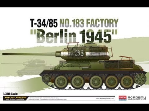 Academy T-34/85 No 183 Factory Berlin 1945 1/35 #ACA13295