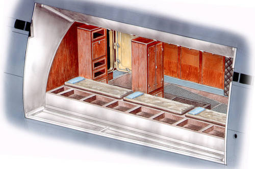 CMK N72015  U-boat section Type IXC Front Crew Quarters for Revell kit 1/72
