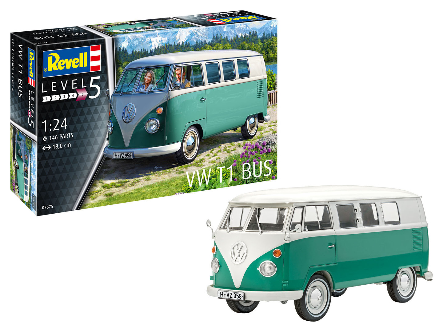 Revell 07675 Volkswagen T1 Bus 1/24