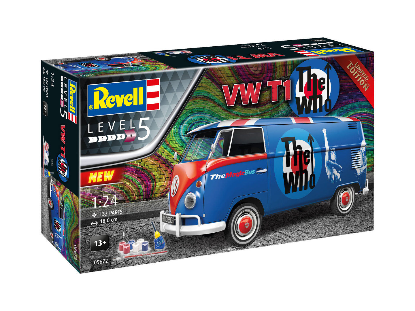 Revell 05672 Volkswagen T1 - The Who - Limited Edition 1/24