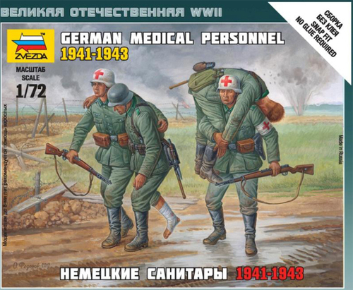 Zvezda 6143 German Medical Personnel (1941-1943) Art of Tactic 1/72