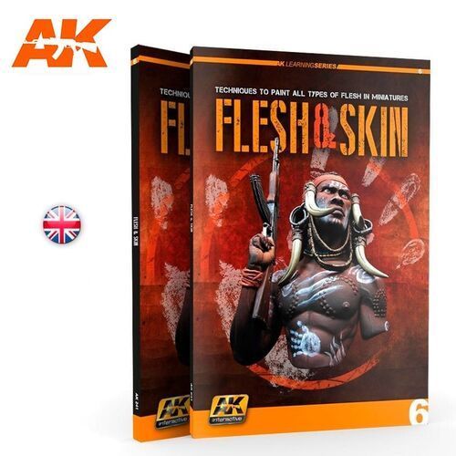 AK-Interactive 241 FLESH & SKIN: Techniques to paint all types of flesh in miniatures (ENG)