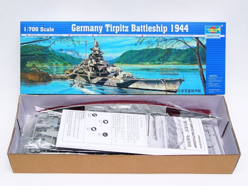 Trumpeter 05712 Germany Tirpitz Battleship 1944 1/700