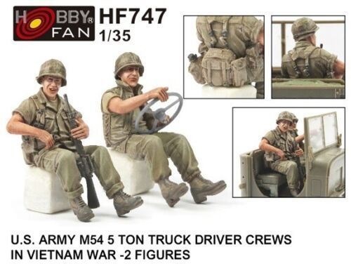 HobbyFan US ARMY M54 5 TON TRUCK DRIVER & RIDER (2 FIG FOR AF35300) 1/35 (AFV HF747)